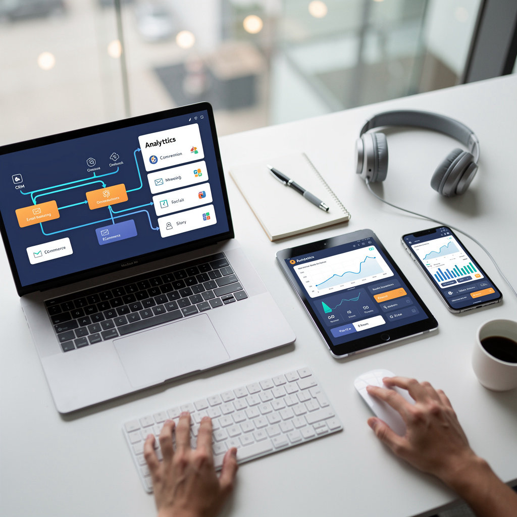 Digiflex Solution workflow automation with n8n connecting CRM, marketing, and eCommerce systems